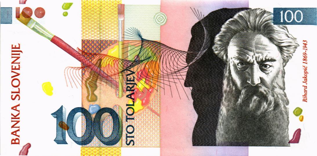 СЛОВЕНИЯ 100 ТОЛАРОВ мини 1