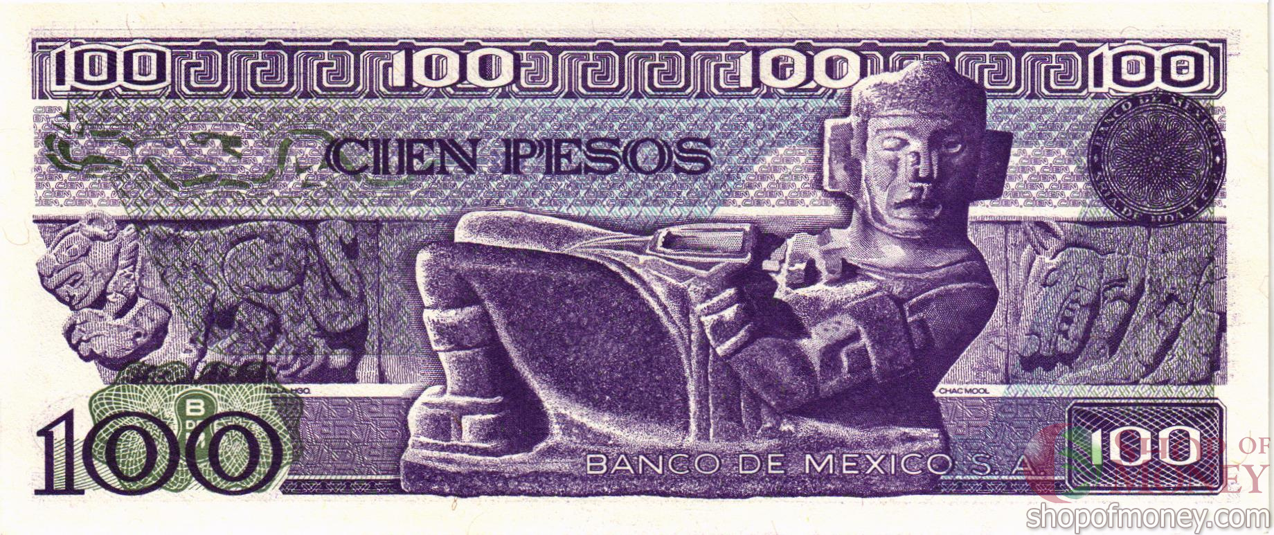 МЕКСИКА 100 ПЕСО (-TM- СЕРИЯ) мини 2