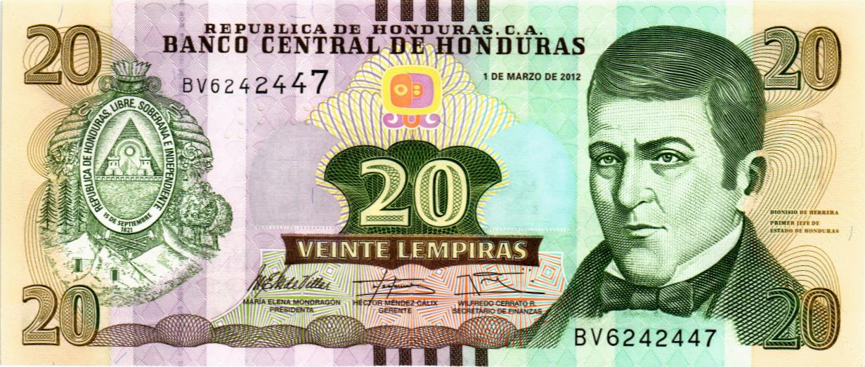 ГОНДУРАС 20 ЛЕМПИР мини 1