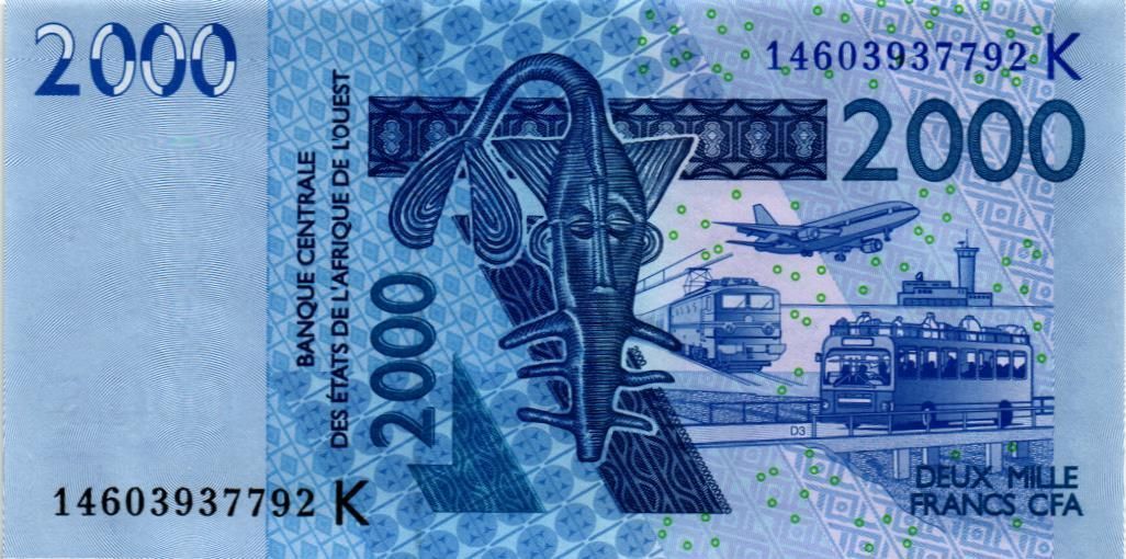 WAS - СЕНЕГАЛ 2000 ФРАНКОВ (K) мини 1