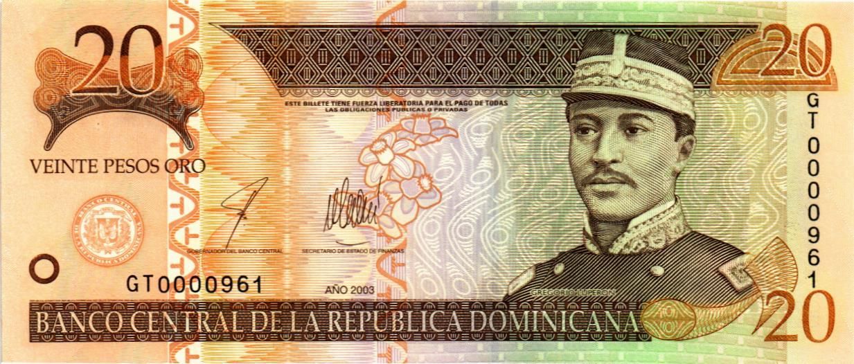 ДОМИНИКАНСКАЯ РЕСПУБЛИКА 20 ПЕСО