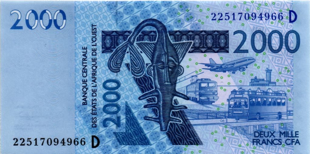 WAS - МАЛИ 2000 ФРАНКОВ (D) мини 1