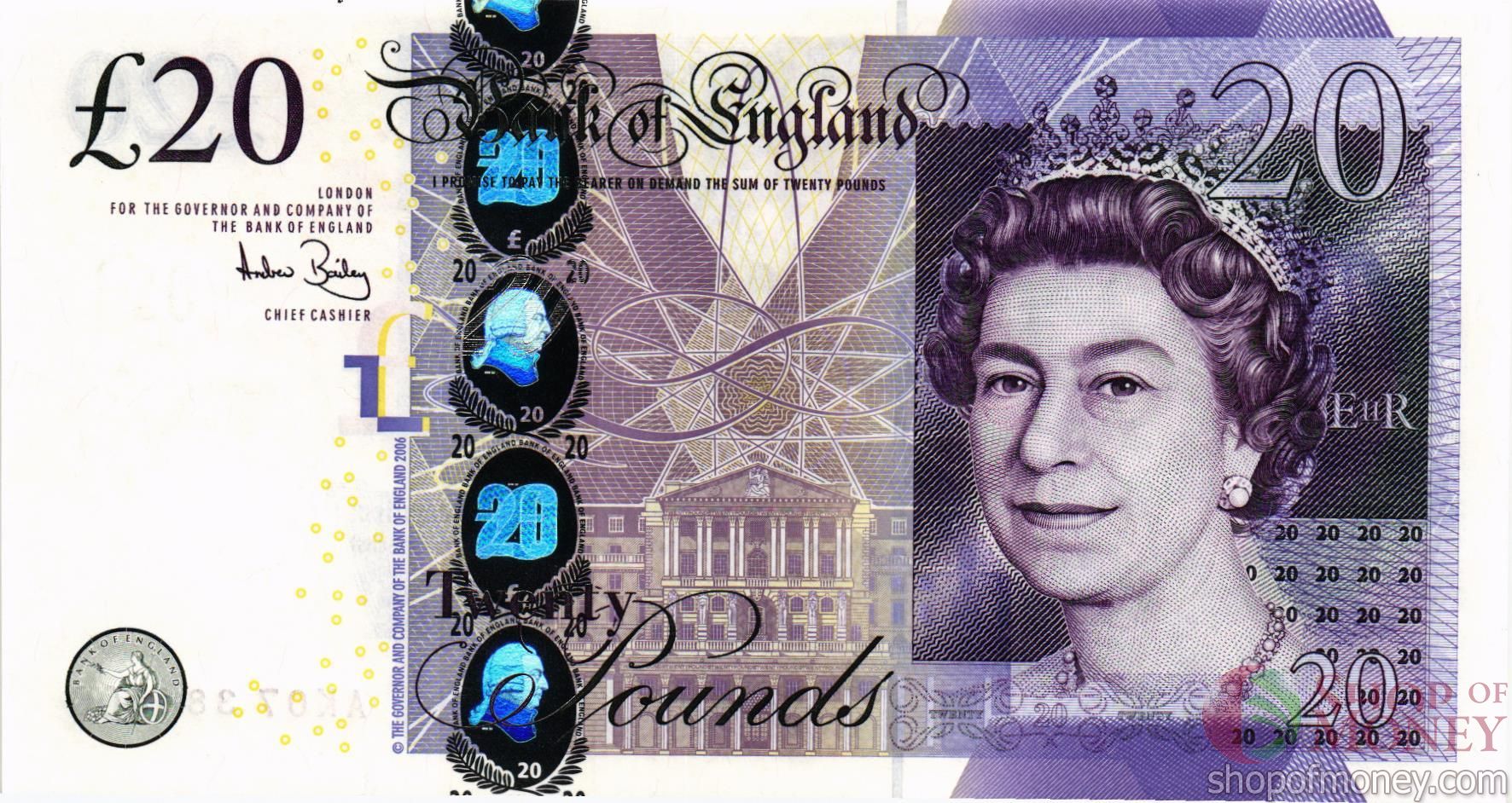 ВЕЛИКОБРИТАНИЯ/АНГЛИЯ 20 ФУНТОВ мини 1