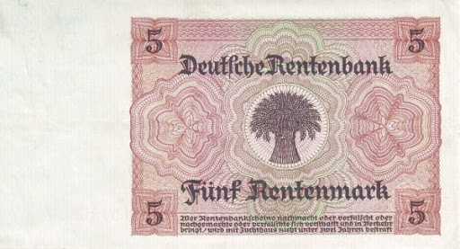 пять дойчмарк реверс