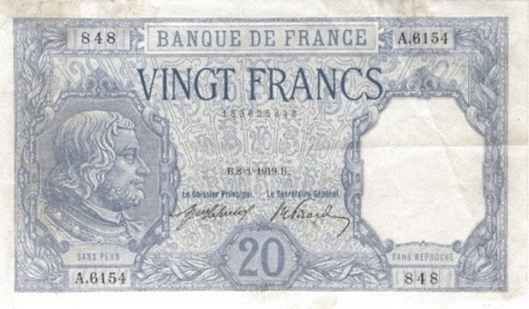 какие дензнаки во Франции были в 19 веке