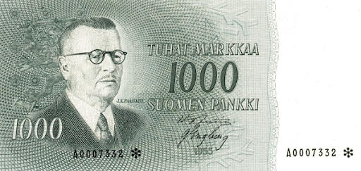 знаменитые финны на купюрах