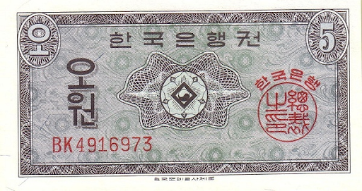 купюры Сеула