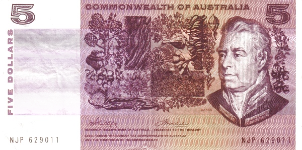 5 австралийских фунтов