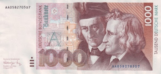 кто изображен на банкнотах ФРГ