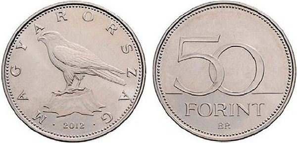 монета с изображением птицы