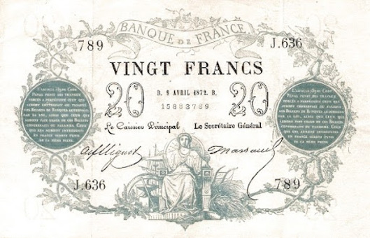 французские купюры девятнадцатый век