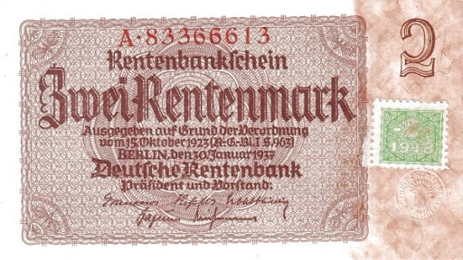 банкнота две дойчмарки