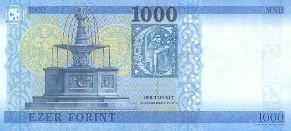 денежный знак в синей палитре