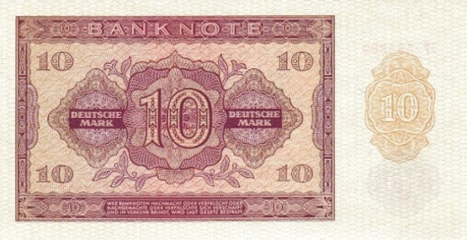 дензнаки немцев в послевоенный период