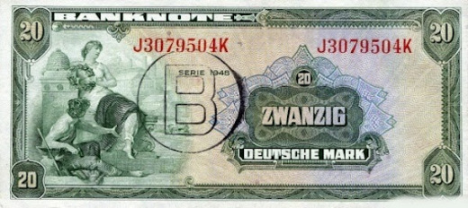 двадцатизначная купюра deutsche mark