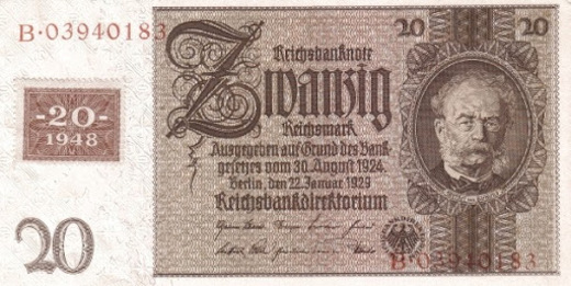 двадцать дойчмарк для коллекции