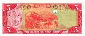 ЛИБЕРИЯ 5 ДОЛЛАРОВ 2