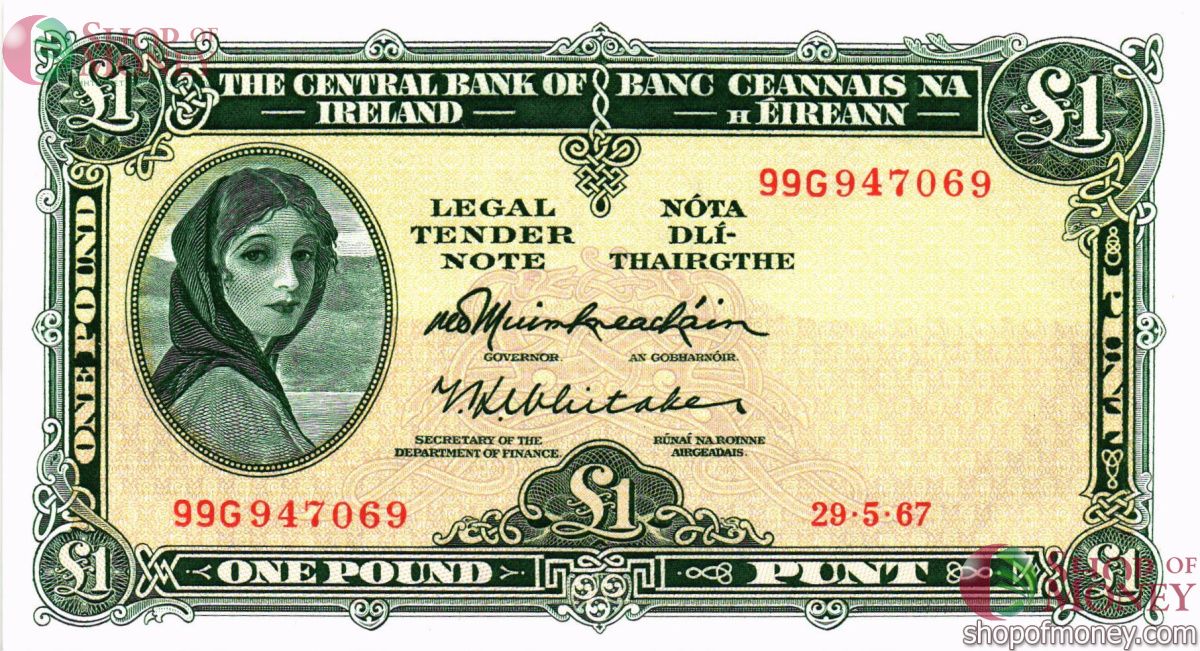 ИРЛАНДИЯ 1 ФУНТ 1
