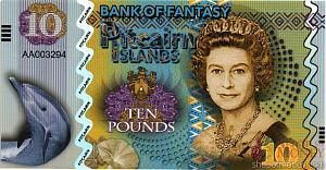ОСТРОВА ПИТКЭРН 10 ФУНТОВ 1