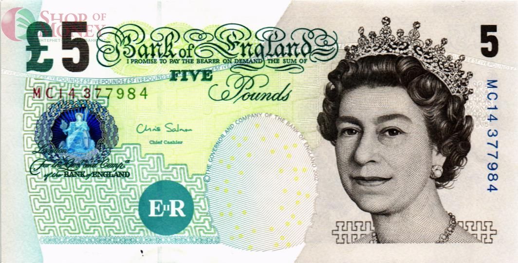 ВЕЛИКОБРИТАНИЯ/АНГЛИЯ 5 ФУНТОВ 1