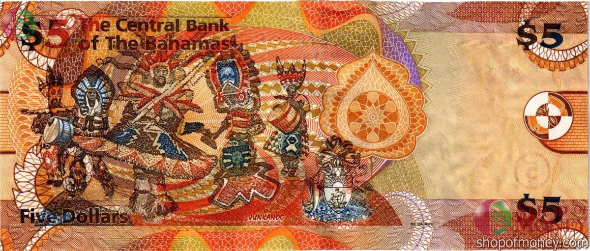 БАГАМСКИЕ ОСТРОВА 5 ДОЛЛАРОВ 2