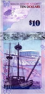 БЕРМУДСКИЕ ОСТРОВА 10 ДОЛЛАРОВ 2