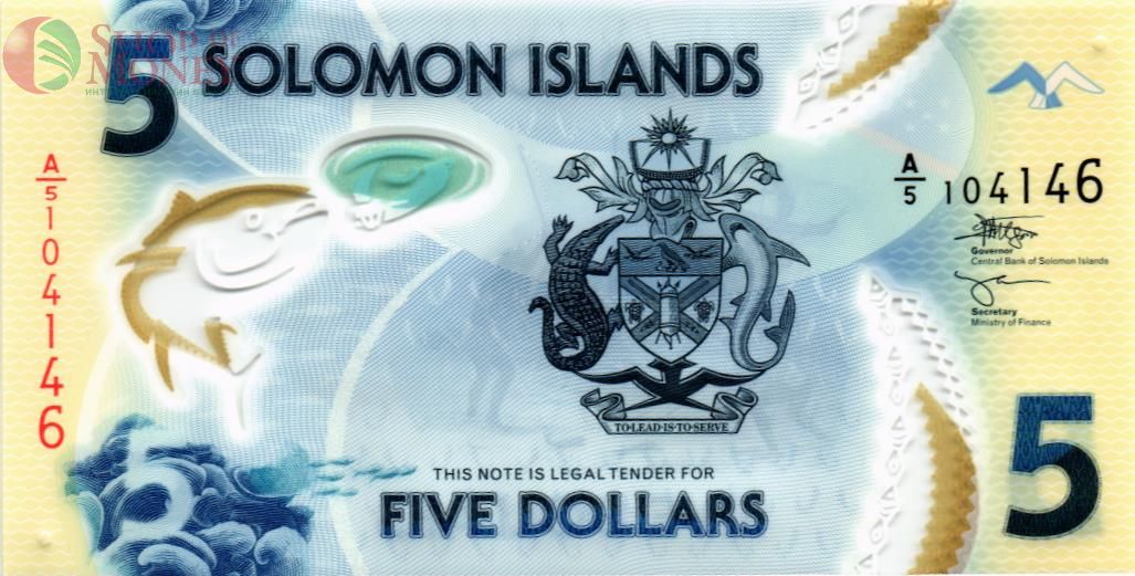 СОЛОМОНОВЫ ОСТРОВА 5 ДОЛЛАРОВ 1