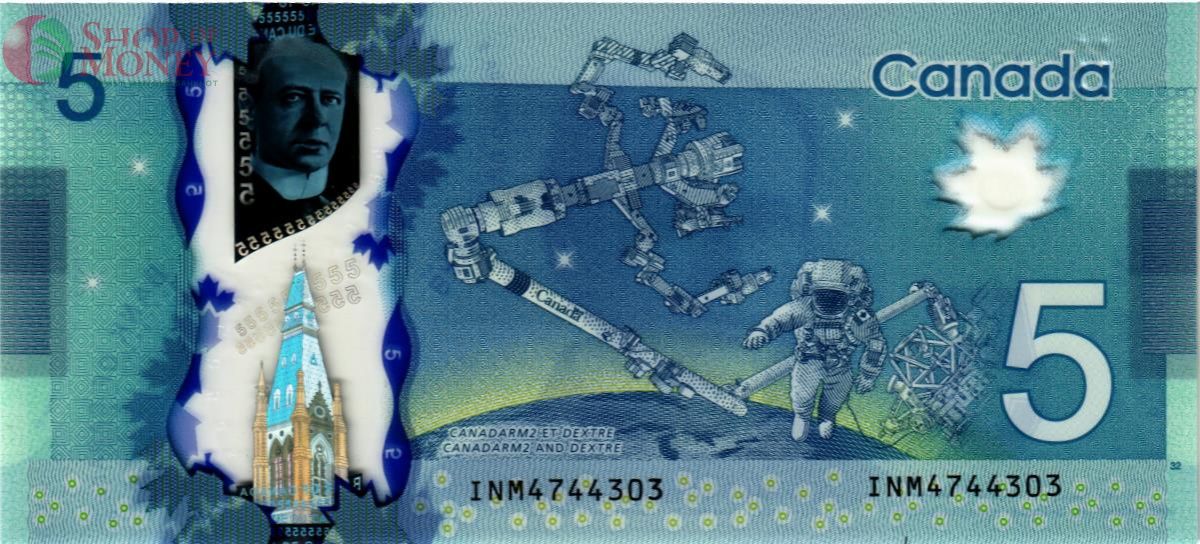 КАНАДА 5 ДОЛЛАРОВ 2