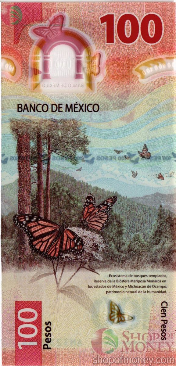 МЕКСИКА 100 ПЕСО (08.05.2020) 2