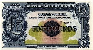 ВЕЛИКОБРИТАНИЯ / АНГЛИЯ 5 ФУНТОВ (БРИТАНСКАЯ АРМИЯ) 1