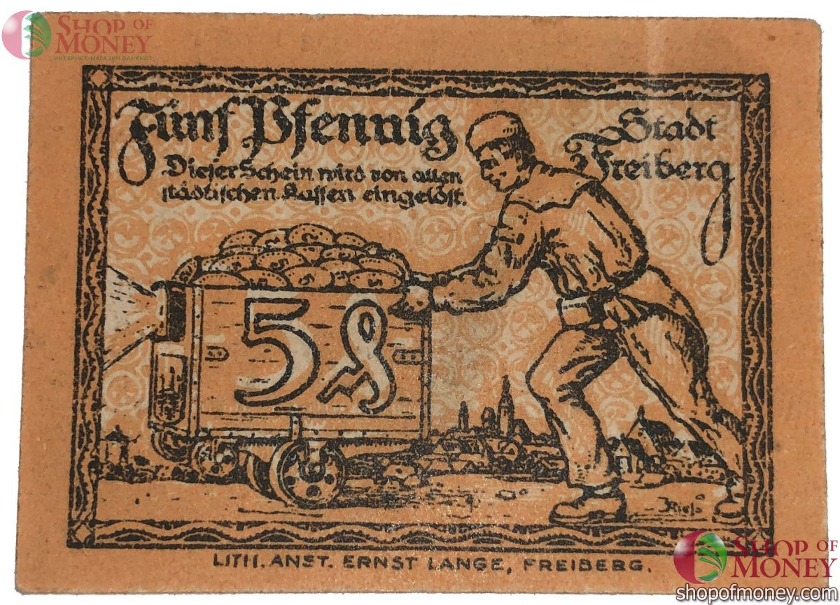 ГЕРМАНИЯ 5 ПФЕННИГОВ (НОТГЕЛЬД) 2