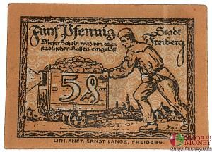 ГЕРМАНИЯ 5 ПФЕННИГОВ (НОТГЕЛЬД) 2