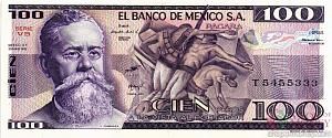 МЕКСИКА 100 ПЕСО (-VB- СЕРИЯ) 1