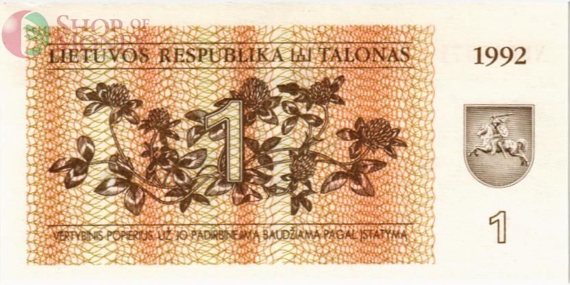 ЛИТВА 1 ТАЛОНАС 1
