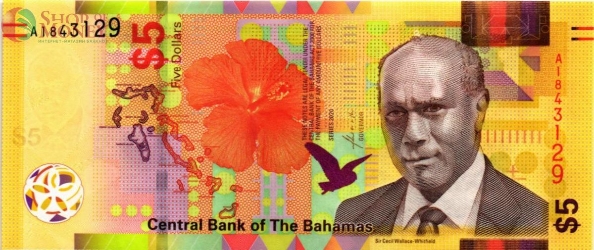 БАГАМСКИЕ ОСТРОВА 5 ДОЛЛАРОВ 1