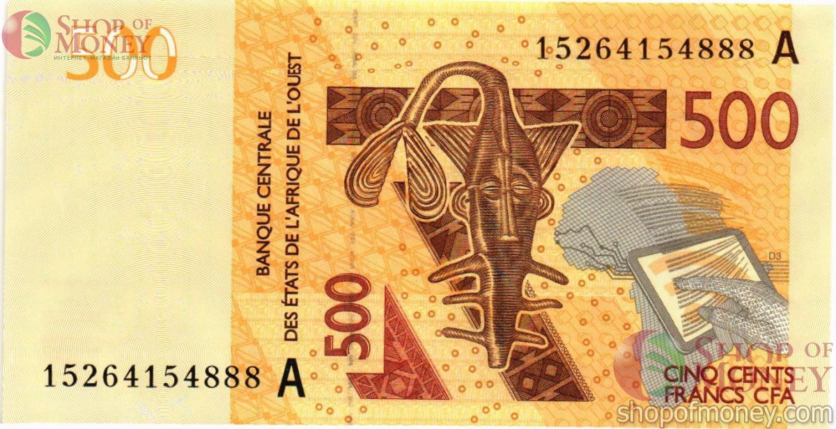 КОТ-Д'ИВУАР 500 ФРАНКОВ 1