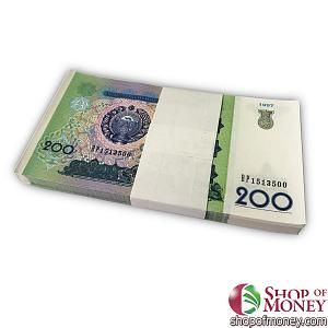 УЗБЕКИСТАН 200 СУМ (100 БАНКНОТ) 1