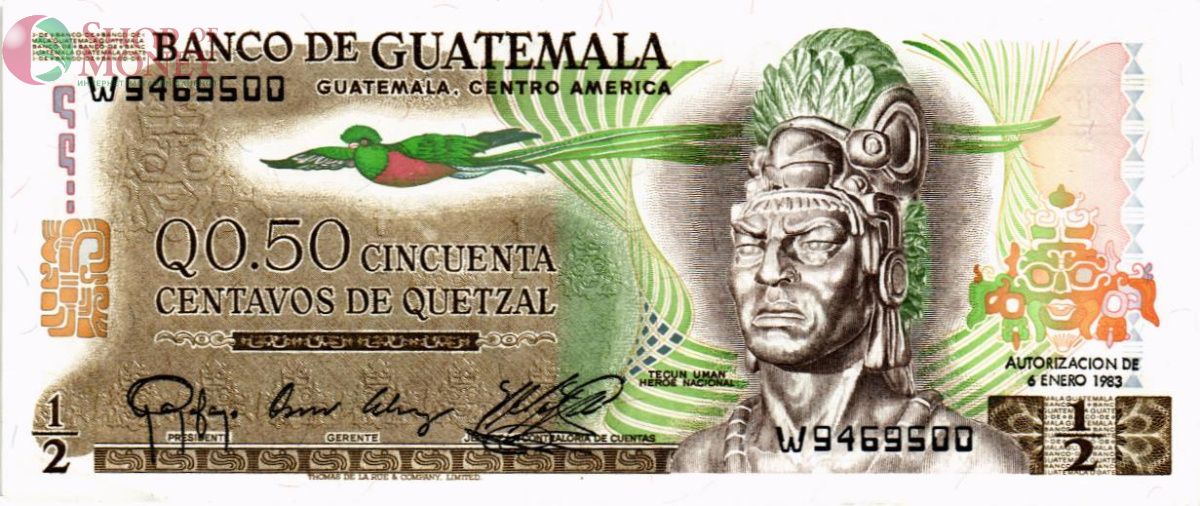 ГВАТЕМАЛА 1/2 КЕТСАЛЬ 1