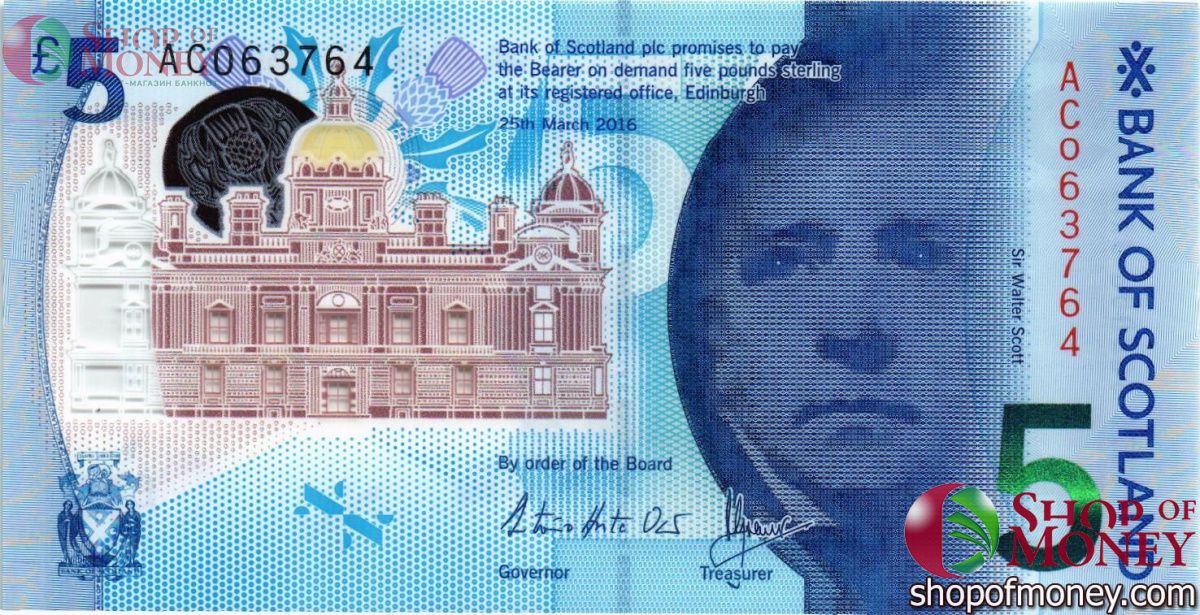 ШОТЛАНДИЯ 5 ФУНТОВ 1