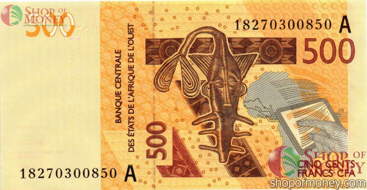 КОТ-Д'ИВУАР 500 ФРАНКОВ 1