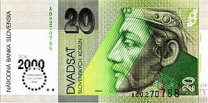 СЛОВАКИЯ 20 КРОН 1