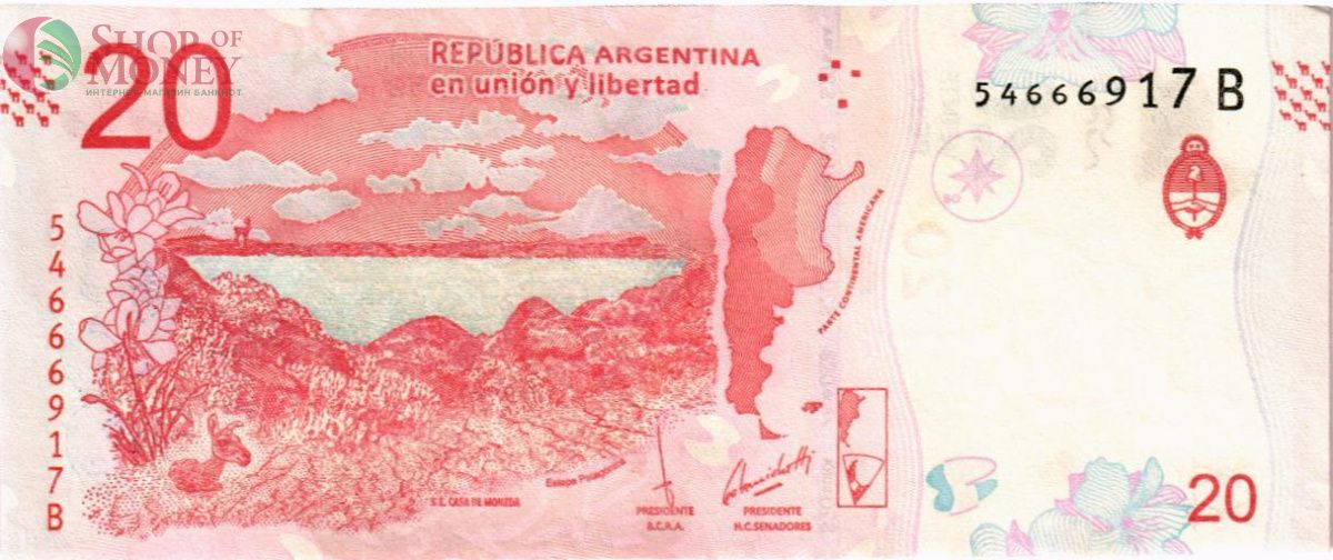 АРГЕНТИНА 20 ПЕСО 2