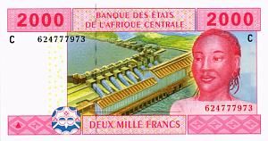 CAS - ЧАД 2000 ФРАНКОВ (C) 1
