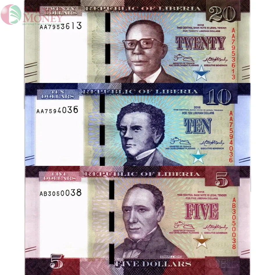 ЛИБЕРИЯ НАБОР 5-10-20 ДОЛЛАРОВ 1