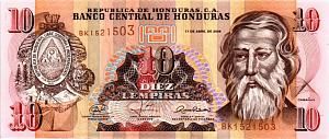 ГОНДУРАС 10 ЛЕМПИР 1