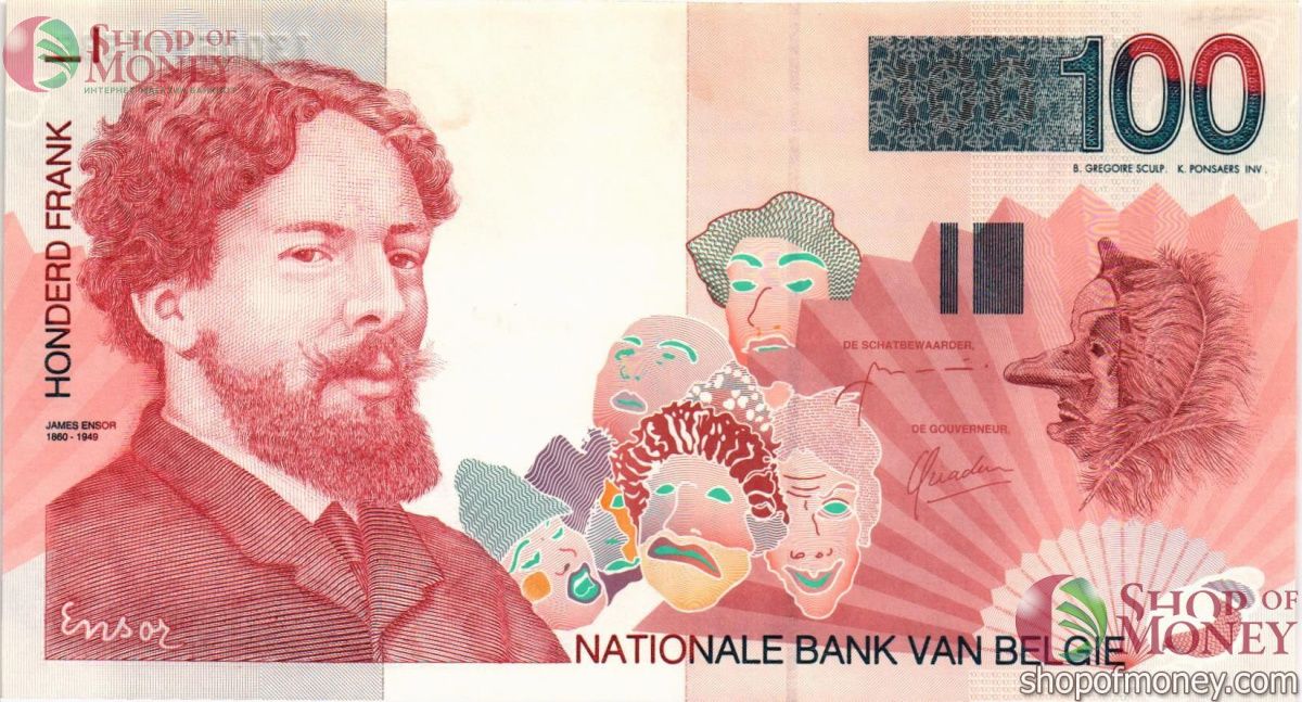 БЕЛЬГИЯ 100 ФРАНКОВ 1