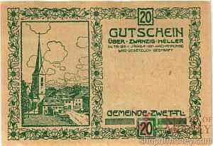 АВСТРИЯ 20 ХЕЛЛЕРОВ (НОТГЕЛЬД) 2