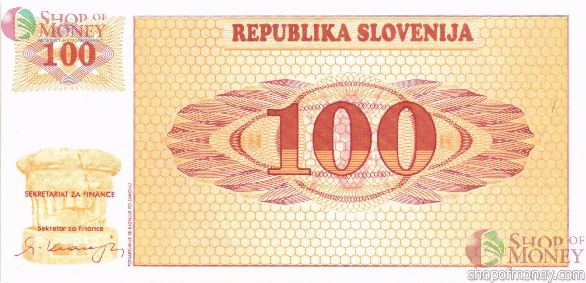 СЛОВЕНИЯ 100 ТОЛАРА 1