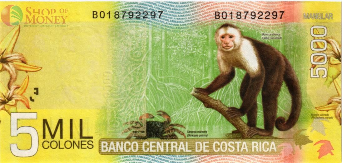 КОСТА-РИКА 5000 КОЛОН 2