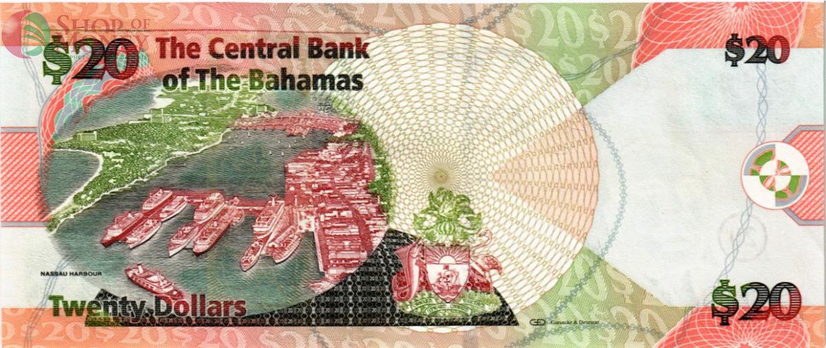 БАГАМСКИЕ ОСТРОВА 20 ДОЛЛАРОВ 2